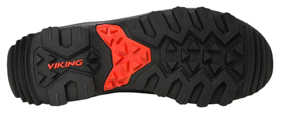 Ботинки мужские Viking Villrein High Gtx Boa Dark Brown/Red - Фото 5 большая