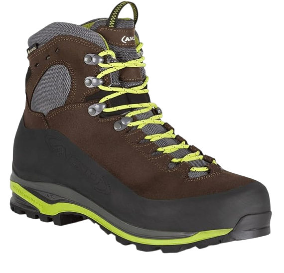 Ботинки мужские AKU Superalp V-Light Gtx Earthbrown/Lime - Фото 2 большая
