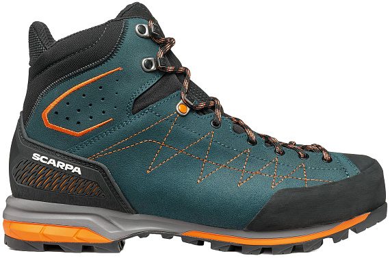 Ботинки мужские Scarpa Zodiac Trk Gtx Petrol/Rust Orange - Фото 1 большая