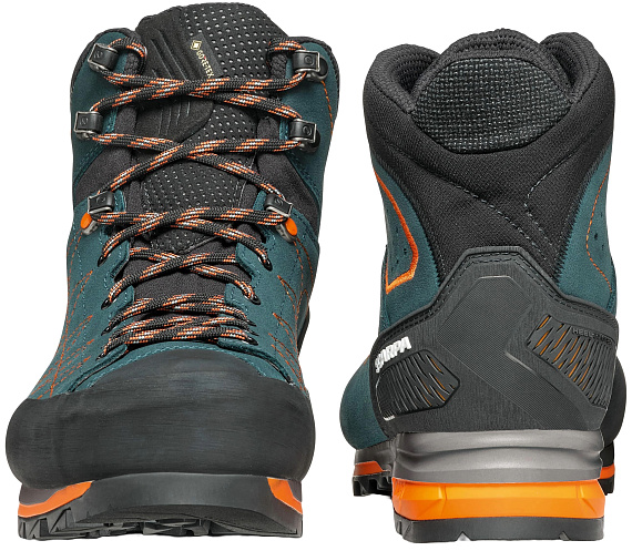 Ботинки мужские Scarpa Zodiac Trk Gtx Petrol/Rust Orange - Фото 3 большая