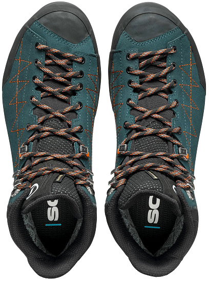 Ботинки мужские Scarpa Zodiac Trk Gtx Petrol/Rust Orange - Фото 5 большая