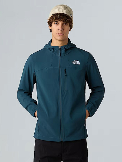 Куртка мужская The North Face Nimble Hoodie - Eu Deep Cypress - Фото 3 большая