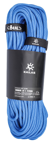 Веревка Kailas Soarer Dynamic 9,1мм/60м Ledomanin Blue - Фото 1 большая