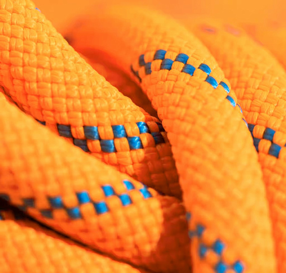 Верёвка Mammut Alpine Sender Dry 8.7мм/60м Vibrant Orange/Ocean - Фото 2 большая