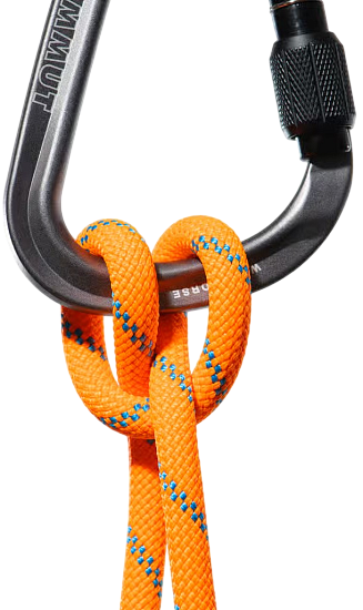 Верёвка Mammut Alpine Sender Dry 8.7мм/60м Vibrant Orange/Ocean - Фото 4 большая