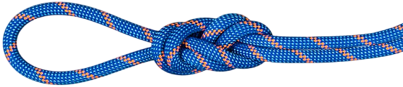 Верёвка Mammut Alpine Sender Dry 7.5мм/50м Blue/Vibrant Orange - Фото 3 большая