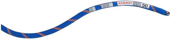 Верёвка Mammut Alpine Sender Dry 7.5мм/50м Blue/Vibrant Orange - Фото 4 большая
