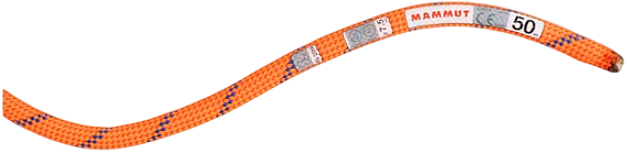 Верёвка Mammut Alpine Sender Dry 7.5мм/60м Fire/Blue - Фото 3 большая