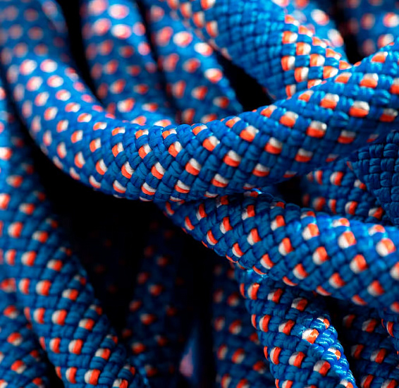 Верёвка Mammut Crag Classic Duodess 9.5мм/80м Carribean Blue/White - Фото 2 большая