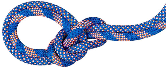 Верёвка Mammut Crag Classic Duodess 9.5мм/80м Carribean Blue/White - Фото 3 большая