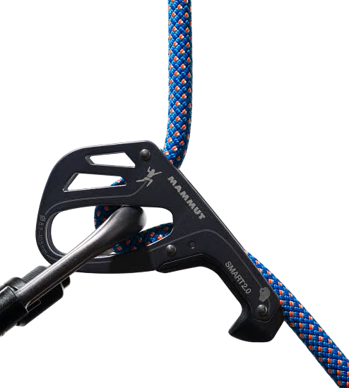 Верёвка Mammut Crag Classic Duodess 9.5мм/80м Carribean Blue/White - Фото 4 большая