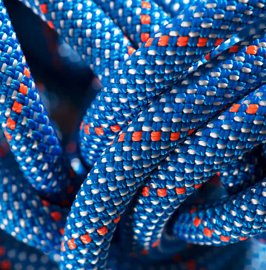 Верёвка Mammut Crag Classic 9.5мм/80м Blue/White - Фото 2 большая