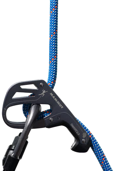 Верёвка Mammut Crag Classic 9.5мм/80м Blue/White - Фото 4 большая