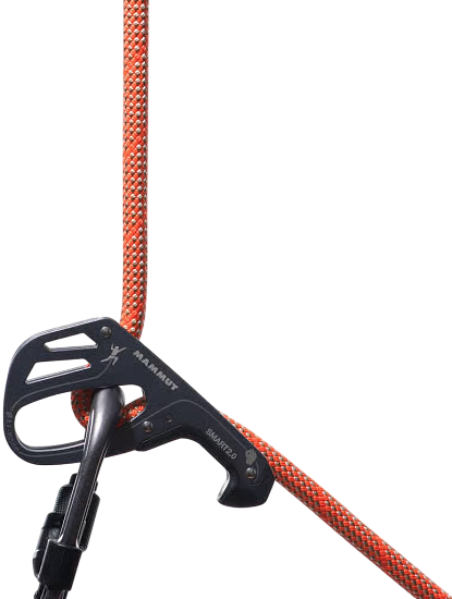 Верёвка Mammut Crag Classic 9.8мм/40м Orange/White - Фото 4 большая