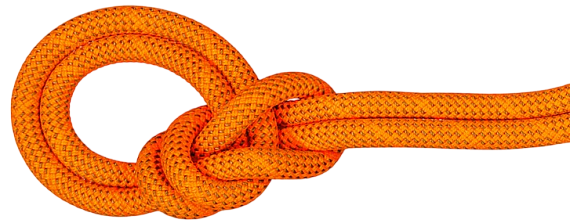 Верёвка Mammut Crag Dry 9.8мм/50м Vibrant Orange/Boa - Фото 2 большая