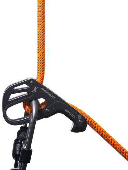 Верёвка Mammut Crag Dry 9.8мм/70м Vibrant Orange/Boa - Фото 3 большая