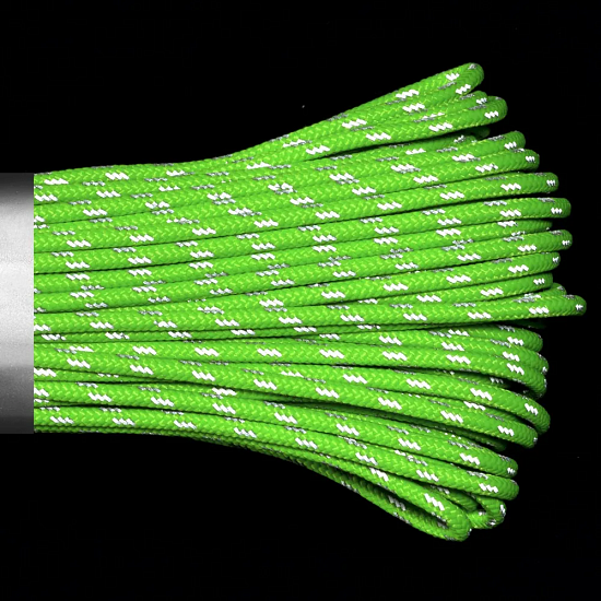 Паракорд Cord 275 Мини 30м световозвращающий Lime - Фото 3 большая