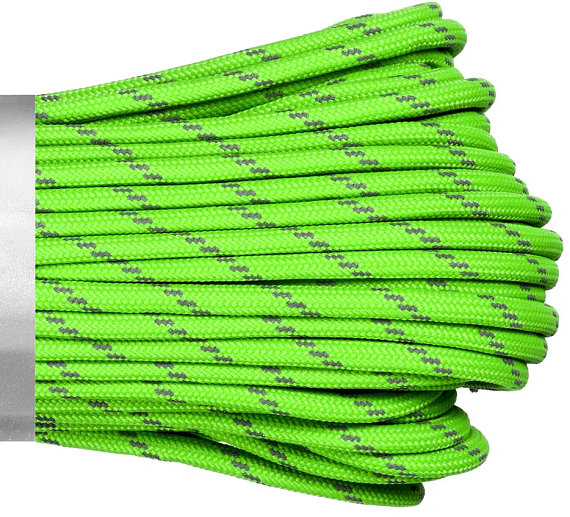 Паракорд Cord 550 30м световозвращающий Lime - Фото 2 большая