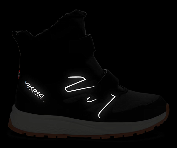 Ботинки детские Viking Equip Defence Warm Wp 2V Black/Charcoal - Фото 6 большая