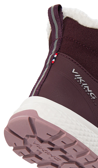 Ботинки детские Viking Equip Defence Warm Wp 2V Grape/Antique Rose - Фото 5 большая