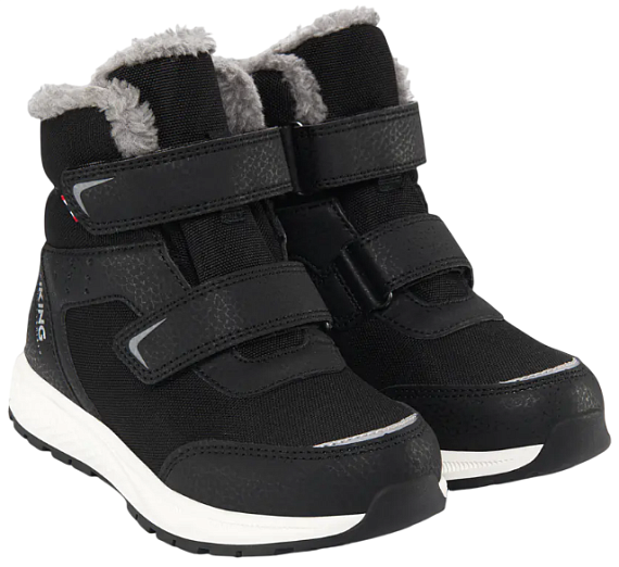 Ботинки детские Viking Equip Warm Wp 2V Black/Grey - Фото 4 большая