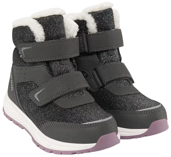 Ботинки детские Viking Equip Warm Wp 2V Charcoal/Dusty Pink - Фото 5 большая