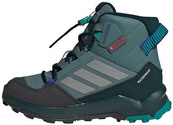 Ботинки детские Adidas Terrex Ax4R Cw+ Mid Pretea/Msilve/Purtea - Фото 3 большая