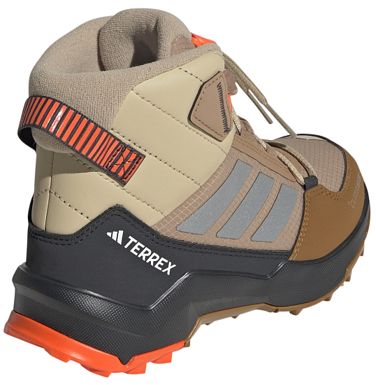 Ботинки детские Adidas Terrex Ax4R Cw+ Mid Cardbo/Msilve/Seimor - Фото 4 большая