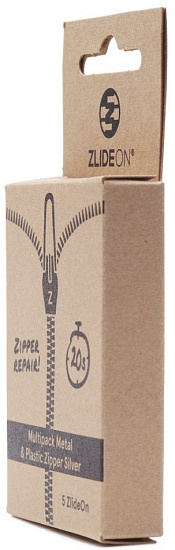 Набор бегунков для молнии ZlideOn 2022 Metal & Plastic Zipper XS L XL Silver (5 шт) - Фото 6 большая