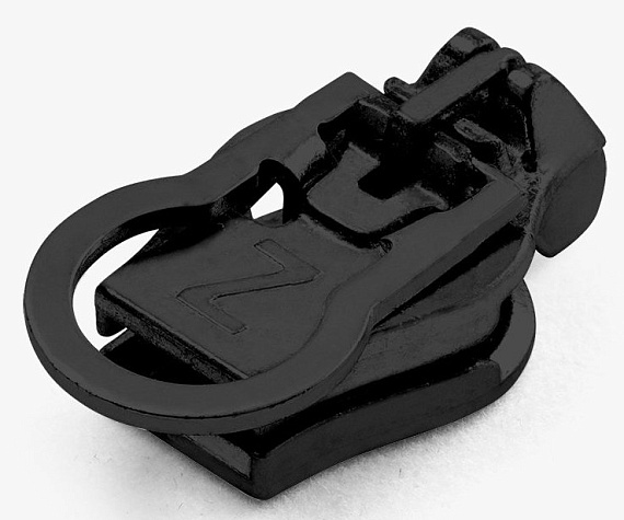 Бегунок для молнии ZlideOn 2022 Metal & Plastic Zipper XXL Black - Фото 4 большая