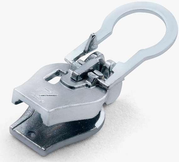 Бегунок для молнии ZlideOn 2022 Plastic Zipper XL Silver - Фото 3 большая