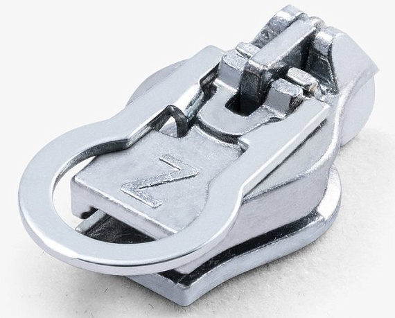 Бегунок для молнии ZlideOn 2022 Plastic Zipper XL Silver - Фото 4 большая