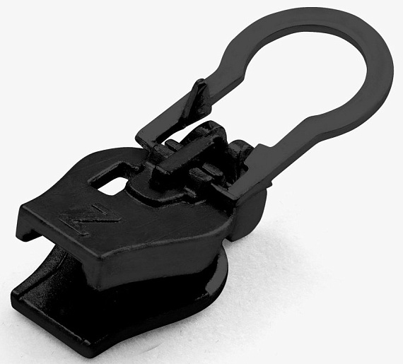 Бегунок для молнии ZlideOn 2022 Plastic Zipper XL Black - Фото 4 большая