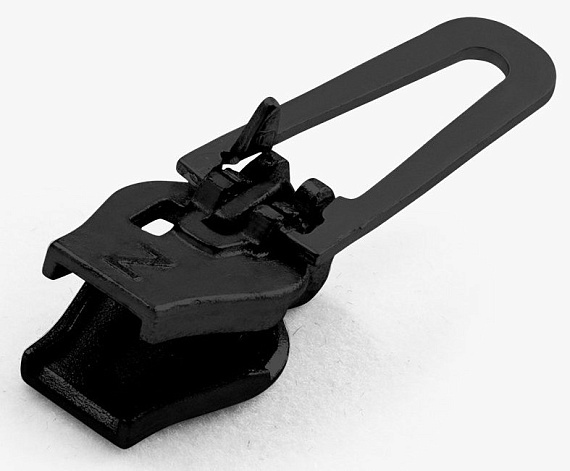 Бегунок для молнии ZlideOn 2022 Narrow Zipper L Black - Фото 2 большая
