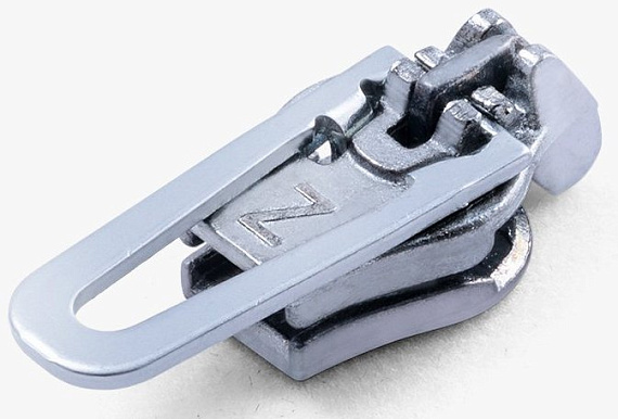 Бегунок для молнии ZlideOn 2022 Plastic Zipper L Silver - Фото 4 большая