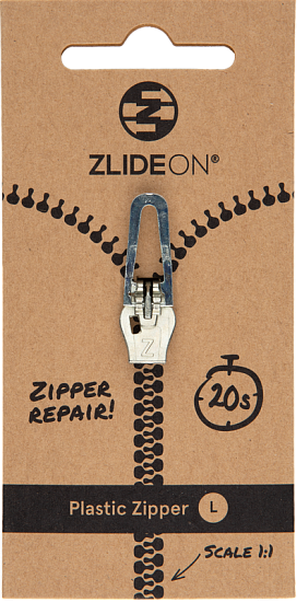 Бегунок для молнии ZlideOn 2022 Plastic Zipper L Silver - Фото 1 большая