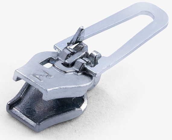 Бегунок для молнии ZlideOn 2022 Metal Zipper L Silver - Фото 2 большая