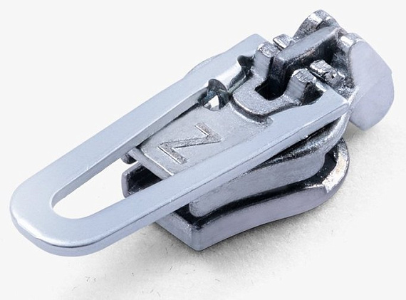 Бегунок для молнии ZlideOn 2022 Metal Zipper L Silver - Фото 3 большая