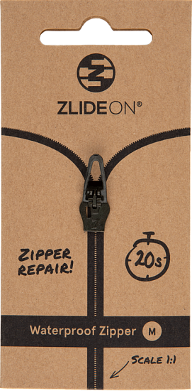 Бегунок для молнии ZlideOn 2022 Waterproof Zipper M Black - Фото 1 большая