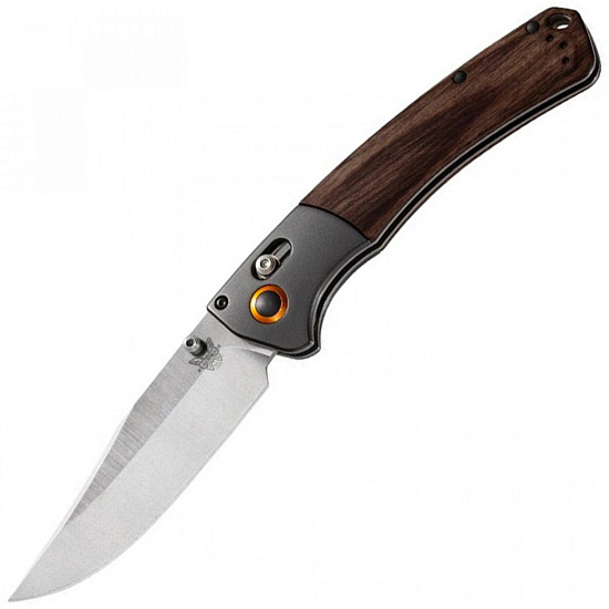 Нож Benchmade Crooked River Dark Brown Wood/Satin - Фото 1 большая