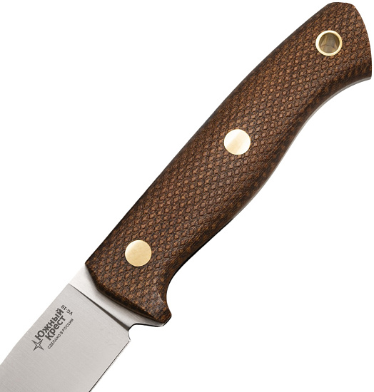 Нож Южный Крест Fang L Микарта VG10 Насечка Койот - Фото 3 большая