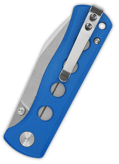 Нож QSP Knife Canary folder G10/14C28N Stonewash/Blue - Фото 2 большая