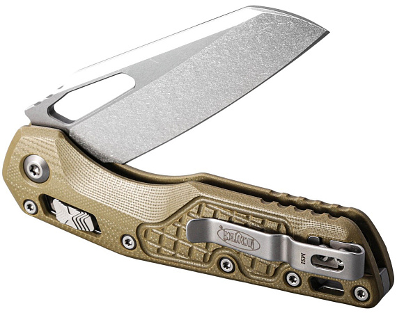 Нож MICROTECH MSI Ram-Lok S/E G10/Frag Стоунвош Зелёный - Фото 5 большая