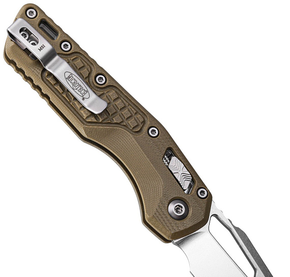 Нож MICROTECH MSI Ram-Lok S/E G10/Frag Стоунвош Зелёный - Фото 7 большая