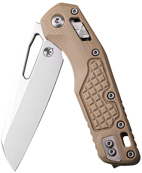 Нож MICROTECH MSI Ram-Lok S/E G10/Frag Стоунвош Бежевый - Фото 5 большая