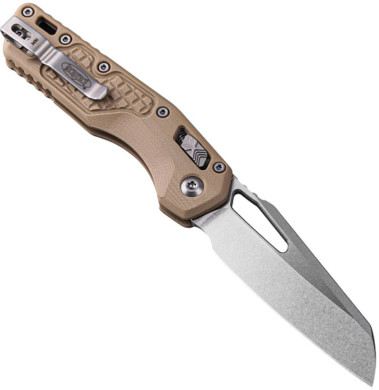 Нож MICROTECH MSI Ram-Lok S/E G10/Frag Стоунвош Бежевый - Фото 2 большая