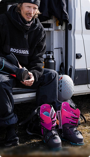 Горнолыжные ботинки мужские Rossignol Alltrack 130 Elite Lv Lt Gw Purple/Brown - Фото 8 большая