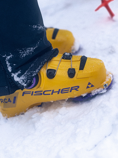 Горнолыжные ботинки мужские Fischer Rc4 Pro Mv Dyn Boa Vac Zf Cfc Gw Mango/C - Фото 6 большая