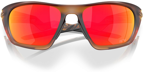 Очки Oakley Lateralis Kylian Mbappe Matte Dark Amber/Prizm Ruby - Фото 3 большая