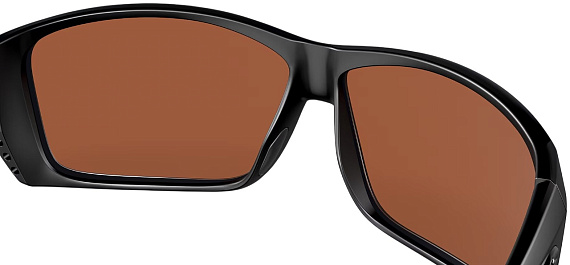 Очки Costa Cat Cay 580 GLS Blackout/Green Mirror 580 G - Фото 7 большая